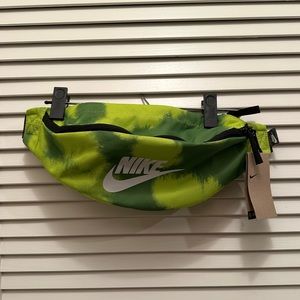 Nike Neon green tie dye Fanny pack belt bag